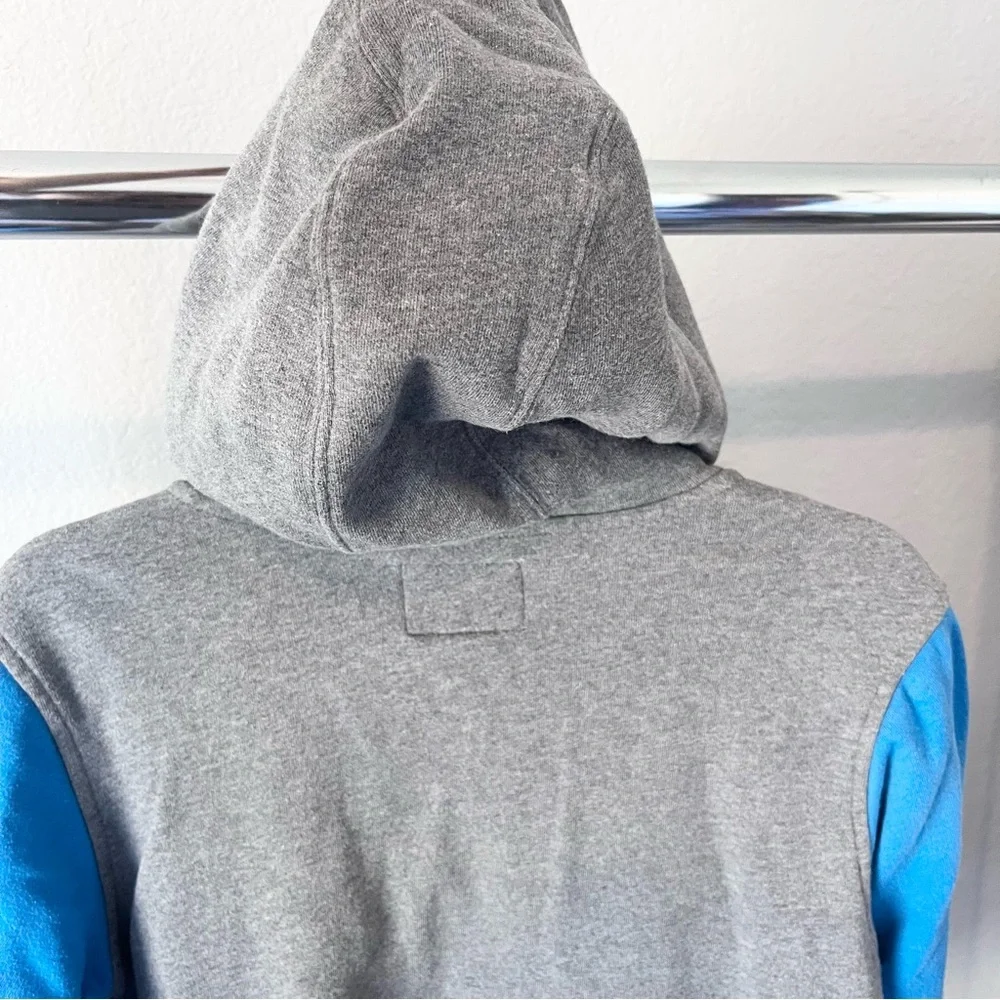 FOX Racing Heritage Forged Kids Blue Grey Zip Up Hooded Jacket Large
